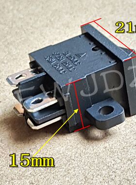 原装通用KCD1-104 液晶电视电源开关RS601D带固定孔 带耳船型开关