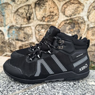 XeroShoes户外徒步赤足休闲大码男鞋防水中帮零落差越野跑步鞋