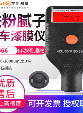 宇问汽车漆膜仪EC666X/SE/555SE/777E铁粉腻子油漆面检测仪耐寒款
