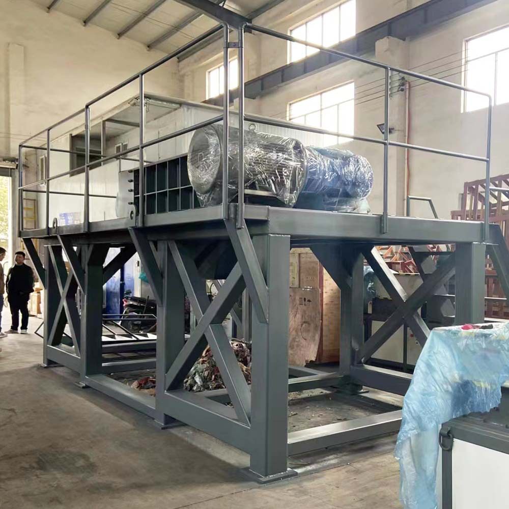 大型多功能双轴沙发床垫家具家电破碎机木材机头料工业固废撕碎机
