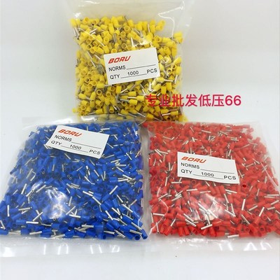 VE0506 欧式端子冷压 插针管形端子接线端子E0506 针型铜1000只