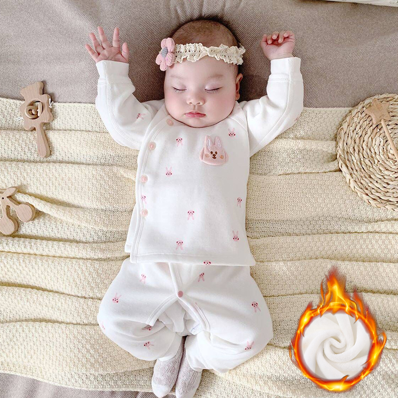 小象班特加绒春秋冬保暖套装