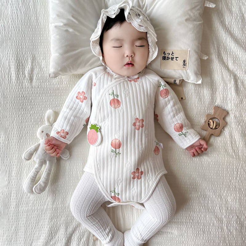 婴儿包屁衣春秋冬新生儿纯棉三角哈衣爬服加厚初生宝宝夹棉连体衣,童装/婴儿装/亲子装,连身衣/爬服/哈衣,淘宝优惠券,粉丝福利购,淘宝优惠卷