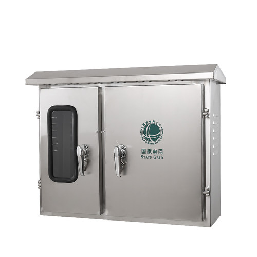 双开门不锈钢配电箱室外挂墙防雨箱两边对开门单项三相电表控制柜