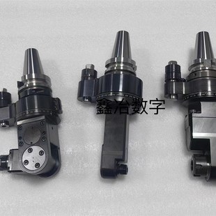 BT50刹车卡钳角度头HSK63A微型4锯片45度角度双输岀BT40铣头