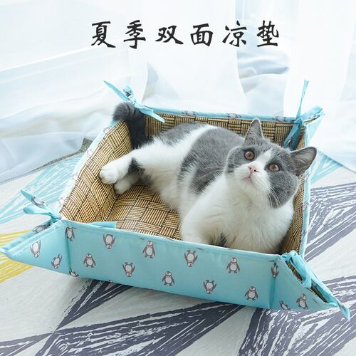 清凉不粘毛夏季猫垫凉席睡垫狗狗凉席四季通用猫窝猫垫子猫咪用品