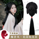 魏晋风汉服假发一体式 头饰后脑勺垫发包 古风战国袍盘发发髻女古装