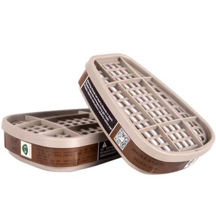 M6001CN 防毒面具滤毒盒防油漆有机气体化工尾气防毒面罩过滤盒