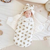 新生婴儿抱被初生包被纯棉包单春秋宝宝用品产房防惊跳秋冬款 四季