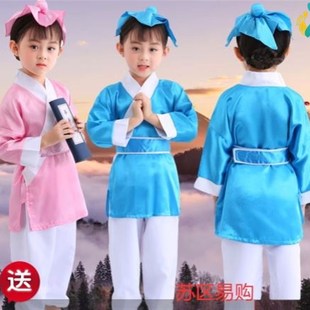 司马光砸缸演出服装道具古装汉y服童儿幼儿元活动演出男女学锄棉