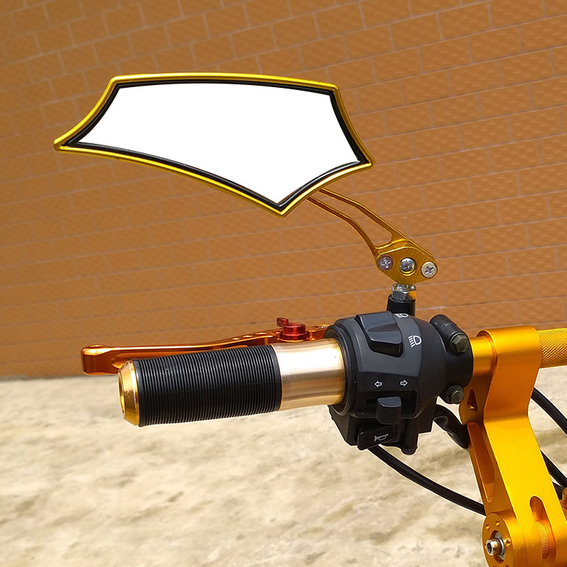 鬼火车后视镜电动车观后镜自行车改装反光镜倒车镜踏板车小龟通用