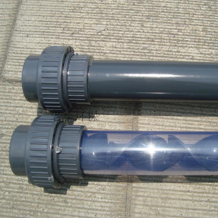 管道混合器 静态混合器 UPVC塑料混合器 液体水 加药管道混合器图片