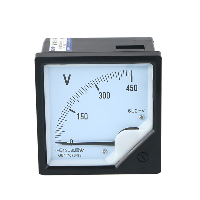 短款两节6L2交j流直流指针式电流表电压表直通表头50/5A450V功率