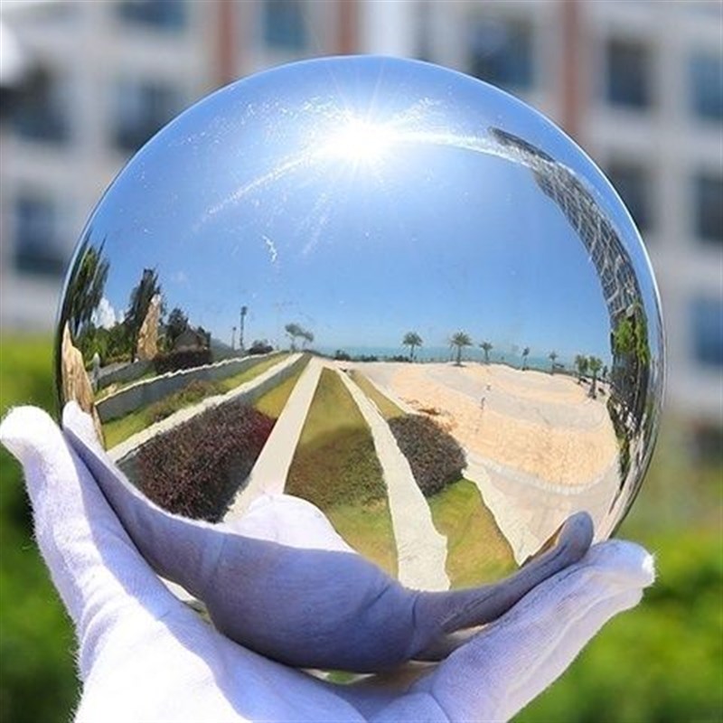 不锈钢球空心金属球美陈球装饰半圆球对孔球半球吊球201吊顶304