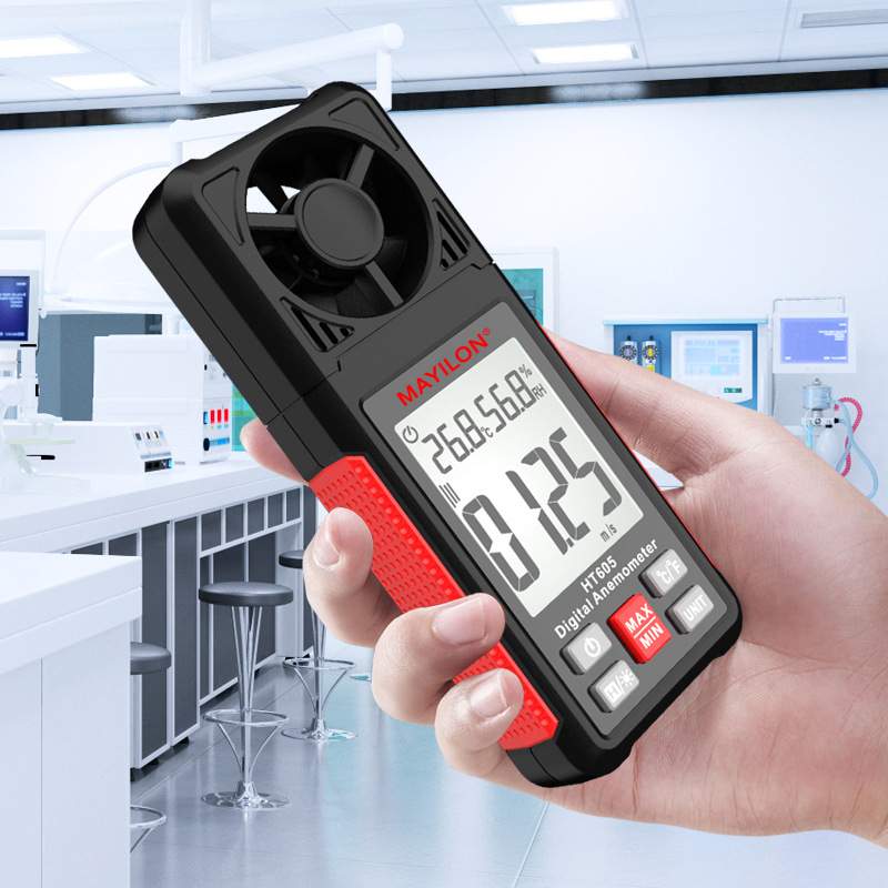 MAYILON麦仪龙风速仪风速计可测风速风量温度湿度手持式HT605