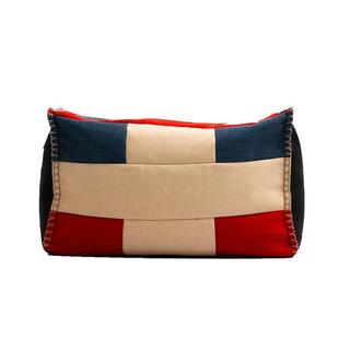 供应欧式懒人沙发组合套装拼色脚蹬单人懒人沙发