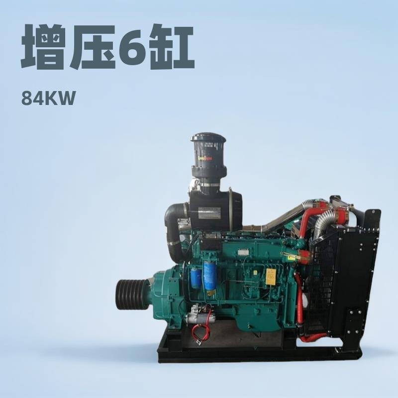 增压六缸R6105ZP六缸柴油机木材切片机专用84KW带离合器柴油发