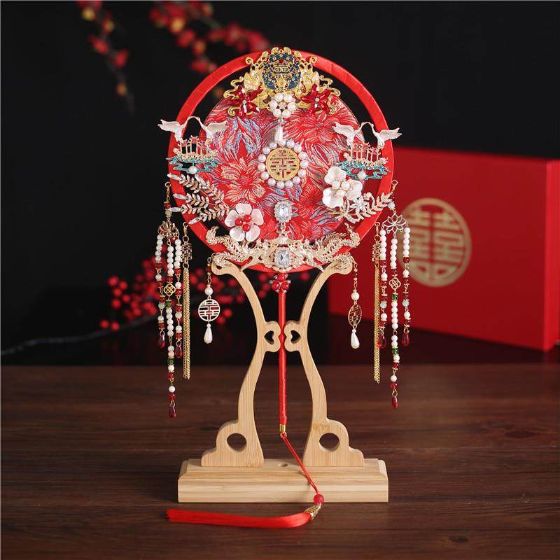 新娘喜扇秀禾服团扇结婚婚礼团扇古风扇子出嫁扇喜字扇中式手捧花,基础建材,脚轮/万向轮,淘宝优惠券,粉丝福利购,淘宝优惠卷