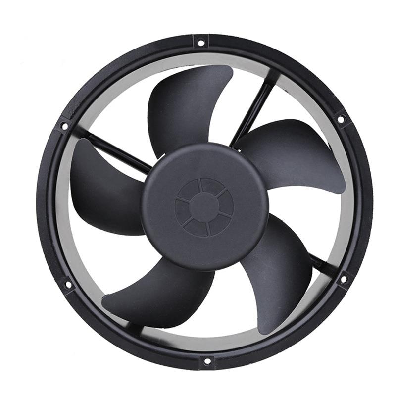 22060圆形铝框机箱机柜散热风扇22060直流风扇防水风扇