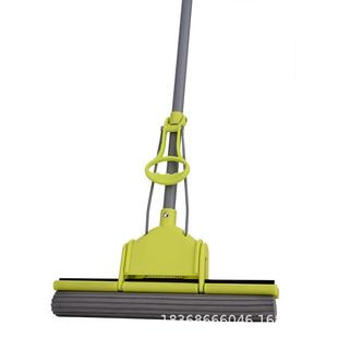 特大号拖把40厘米胶棉拖把大滚轮海绵拖把魔力吸水伸缩杆拖把