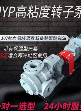 保温沥青泵107胶水聚醚结构胶白乳胶涂料输送泵高粘度转子泵