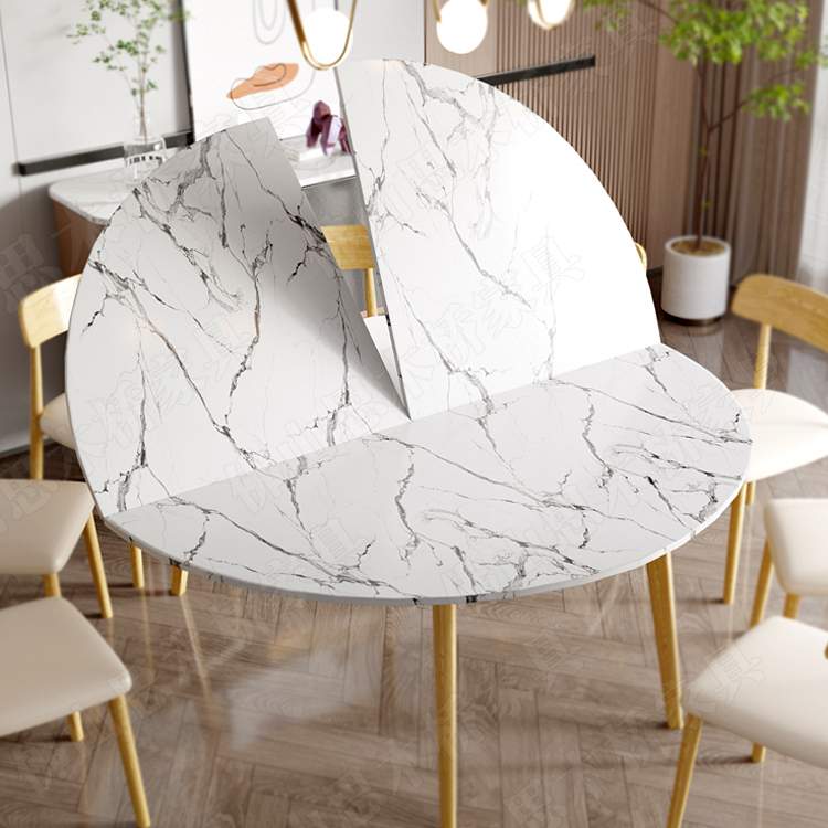 W71.8/1.6米2.4四分可折叠圆桌面台面板餐桌圆形家用大圆桌子15人