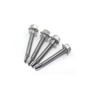 410不锈钢螺丝六角头螺钉外六角带垫钻尾螺丝M6.3*16-100