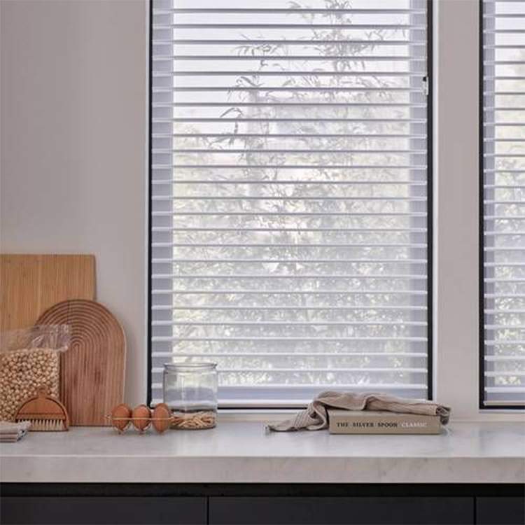 手动升降百叶香格里拉帘 浴室卫生间遮阳防晒卷帘柔纱窗帘