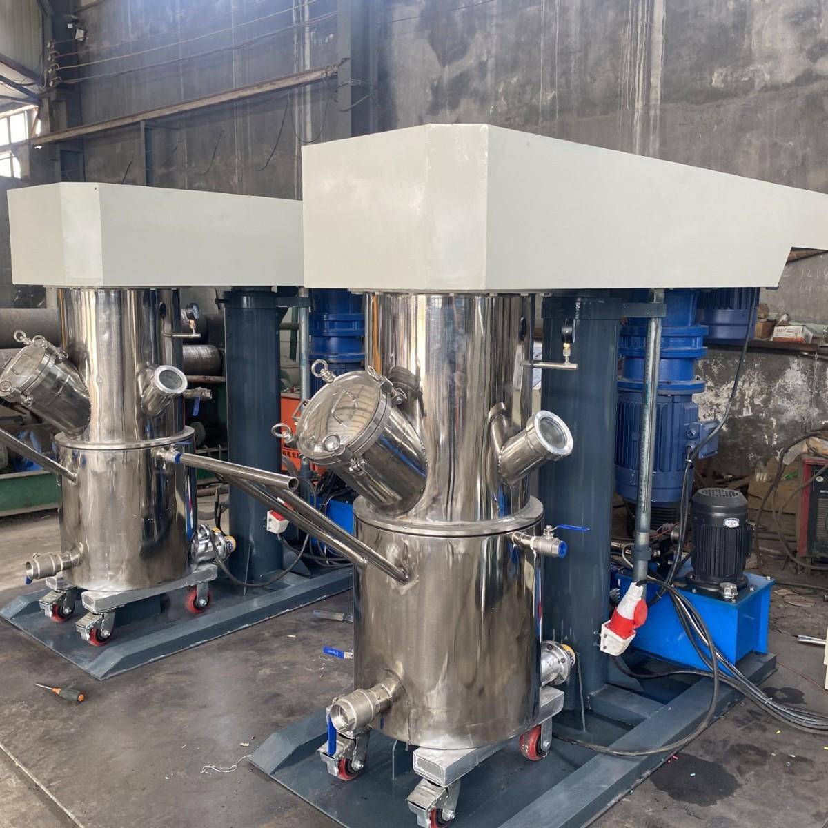 行星混料机高粘度物料搅拌机加热型真空双行星动力混合机