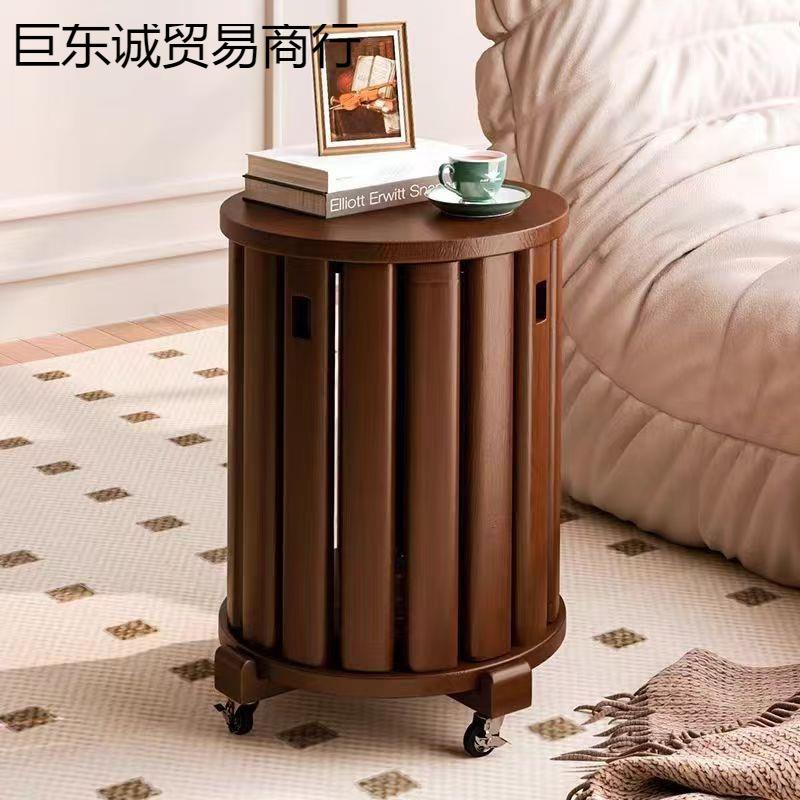 叠叠圆凳实木多功能板凳凳子组合茶几客厅家用叠放中式吃饭餐椅子