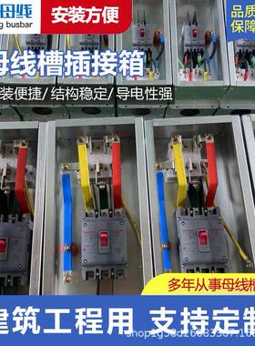 母线槽插接箱密集型插接式母排配件分线箱100A250A400A630A