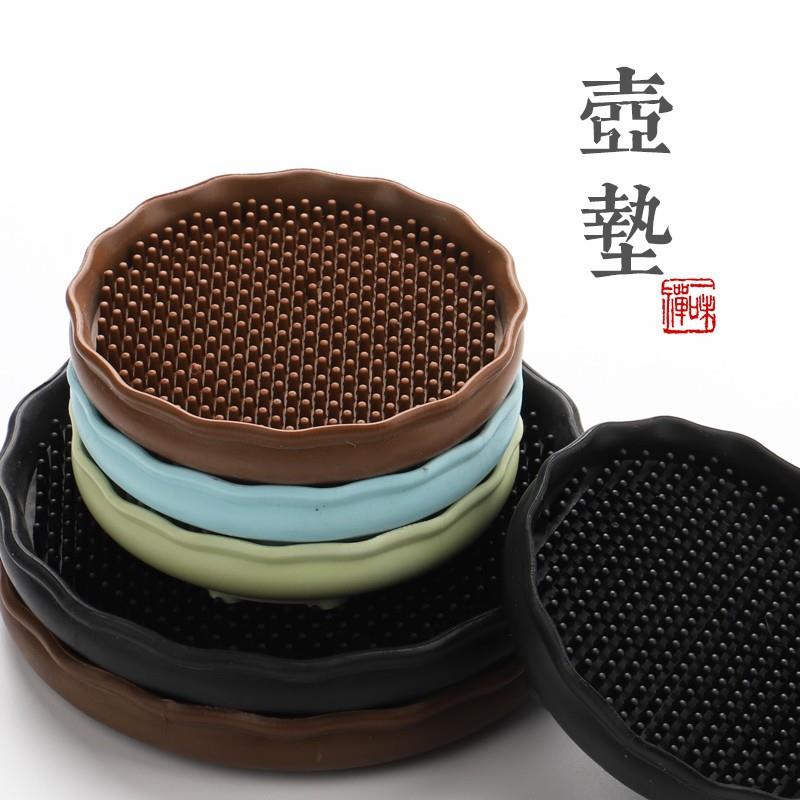 紫砂壶壶垫养壶垫壶托壶承镂空茶道配件软胶茶壶垫防滑垫隔热垫