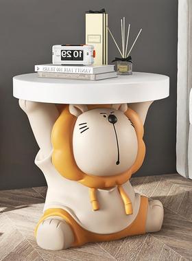 GZ6M狮子托盘落地摆件客厅电视柜沙发旁茶几床头柜家居装饰品乔迁