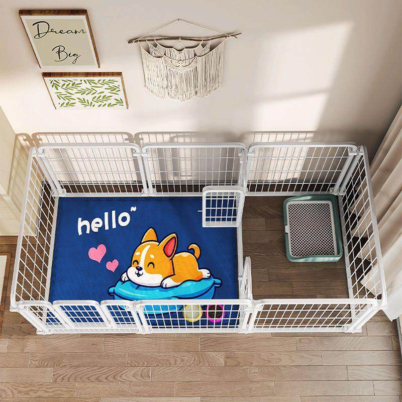 宠物围栏随意拼接狗围栏一室一厅中大型犬狗室内围栏栅栏带隔离门