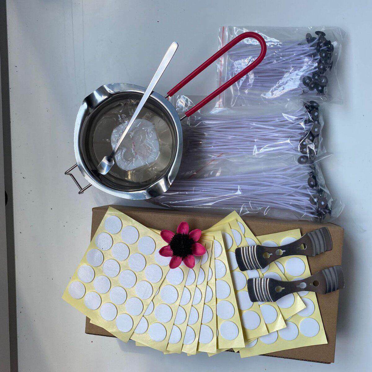 供应亚马逊跨境套餐 香薰蜡烛制作套装 手工蜡烛DIY材料包8件套