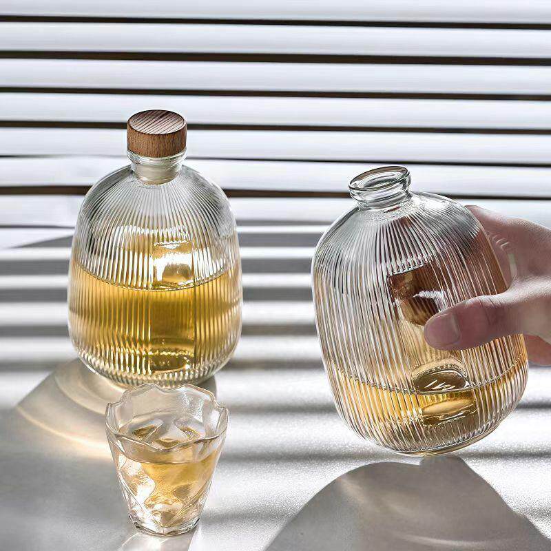 玻璃密封果酒瓶分装白酒空瓶子高端葡萄酒瓶自酿泡酒瓶500ml