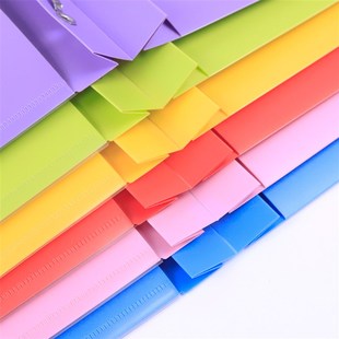 瑞胤祥美式A4pp蝌蚪文件夹试卷收纳袋学生用分类文件夹整理神器