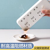 两脚插头接插线板usb多功能排插两项插排2脚带线排插2孔家用插座