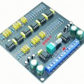 分频板成品套件5532 电子分频器 前级电子二分频器 高低音分频器