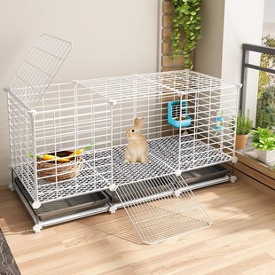 家养兔子笼专业养兔笼子大空间家用大号室内专用豪华兔别墅双二层