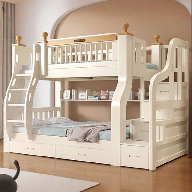 上下床双层床全实木小户型多功能高低床两层上下铺儿童子母床木床