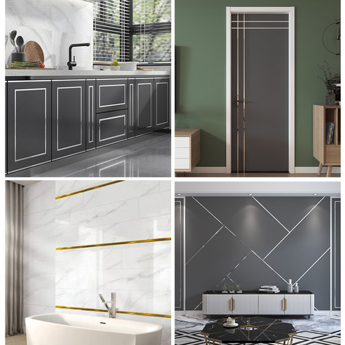 美缝贴条自粘墙纸壁纸墙布电视背景墙封边条美缝边吊顶衣柜装饰贴