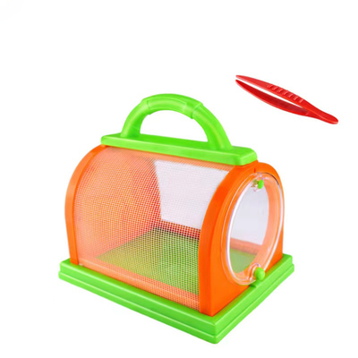 户外探索放大镜儿童昆虫收集器采集箱捕捉工具蝴蝶网笼观察盒包邮