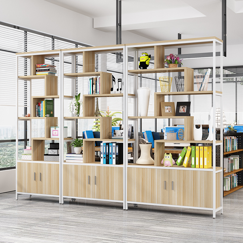 书架落地客厅办公室铁艺货架置物架隔断屏风玄关多层展示架柜子