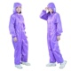 橙色防尘服紫色防静电连帽连身服无尘服喷漆洁净养殖防护工作车间