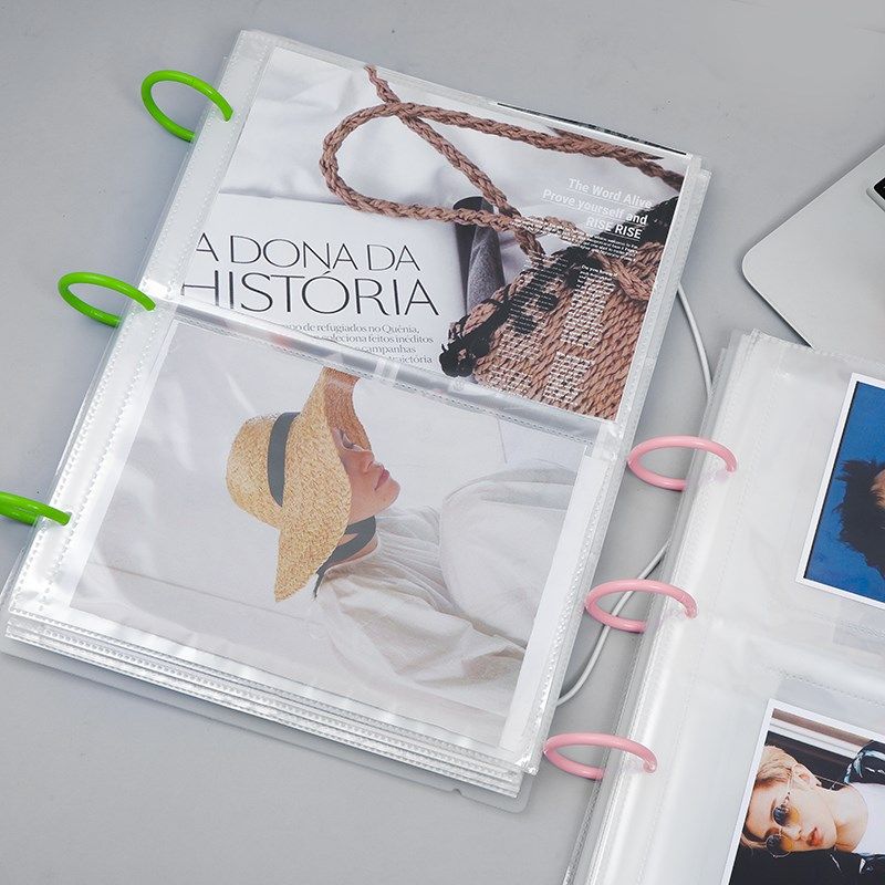 油画棒彩书签环3寸4寸5寸6寸7寸8寸A5A4B5明信片镭射票明星卡相册