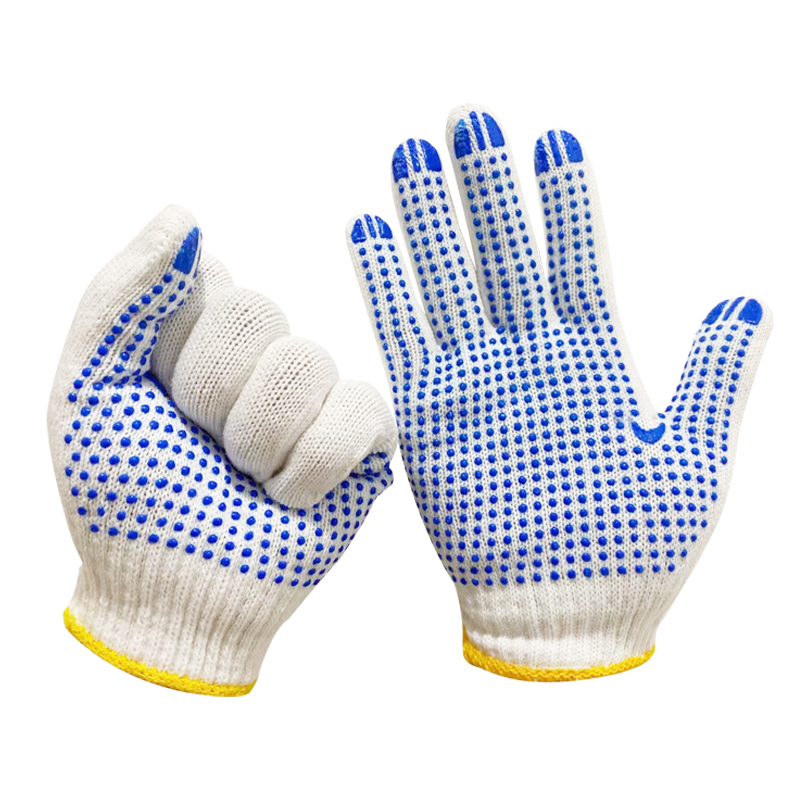 手套男工地干活点胶搬砖棉线纱防滑加厚浸胶手套劳保耐磨工作