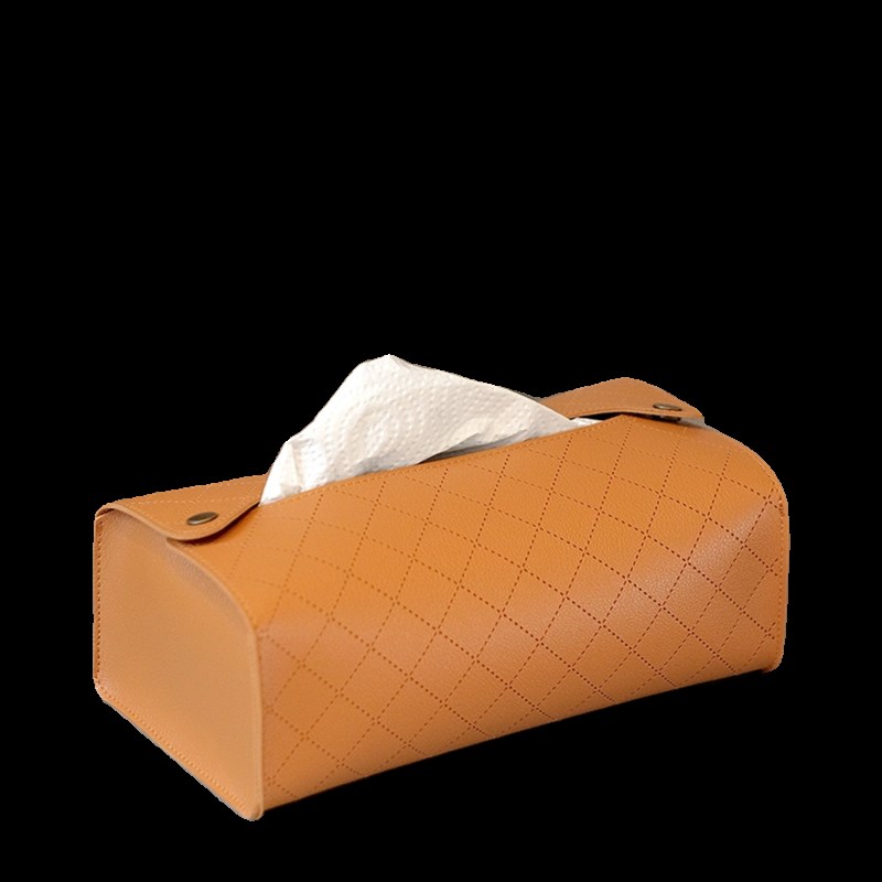 超大号香港厨房纸巾盒菱格压纹pu皮轻奢洗脸巾纸巾套防水擦手纸盒