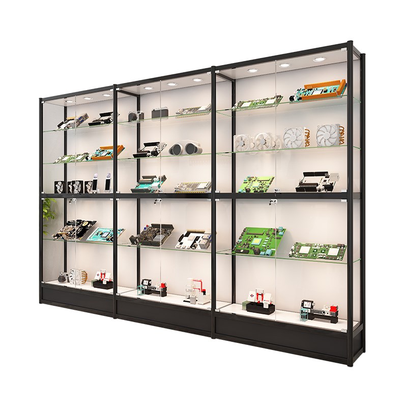 玻璃展示柜公司产品样品展示柜汽车用品化妆品手办模型陈列柜货架