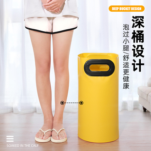 可折叠泡脚袋泡脚水盆深过小腿洗脚水桶必旅行便携式 户外游备用品